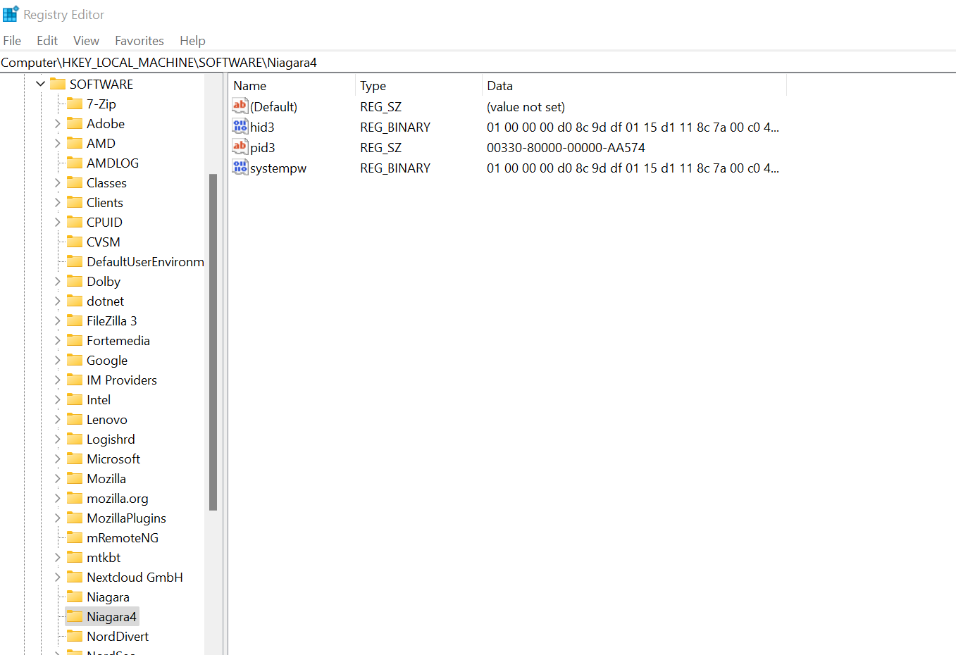 Resetting the Passphrase to default on a Niagara 4 Windows based